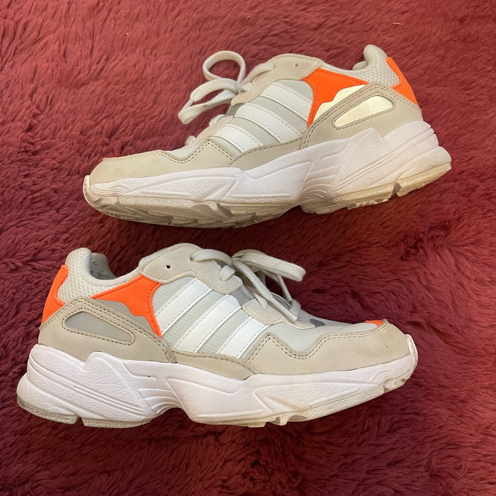Adidas Kids' Sneakers - Cream and Orange